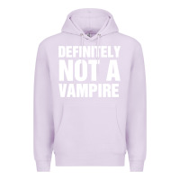 Lilac Definitely Not A Vampire merch Premium Hoodie - longCreatives