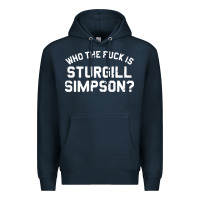 Navy who the fuck is sturgill simpson Premium Hoodie - longCreatives