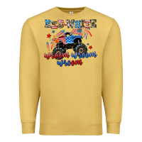 Antique Gold red white wroom wroom wroom Premium Sweatshirt - AdoDesignShop