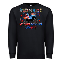 Black red white wroom wroom wroom Premium Sweatshirt - AdoDesignShop