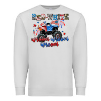 Dove Grey red white wroom wroom wroom Premium Sweatshirt - AdoDesignShop