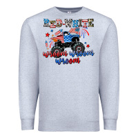 Heather Grey red white wroom wroom wroom Premium Sweatshirt - AdoDesignShop