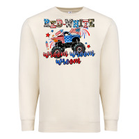 Sandshell red white wroom wroom wroom Premium Sweatshirt - AdoDesignShop
