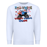 White red white wroom wroom wroom Premium Sweatshirt - AdoDesignShop