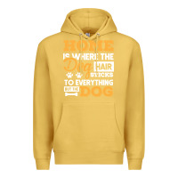 Antique Gold dog t  shirt home is where the dog hair stick funny  gift t  shirt Premium Hoodie - longCreatives