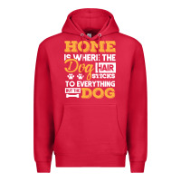 Cardinal dog t  shirt home is where the dog hair stick funny  gift t  shirt Premium Hoodie - longCreatives