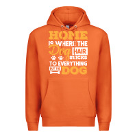 Carrot dog t  shirt home is where the dog hair stick funny  gift t  shirt Premium Hoodie - longCreatives