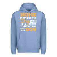 Colony Blue dog t  shirt home is where the dog hair stick funny  gift t  shirt Premium Hoodie - longCreatives