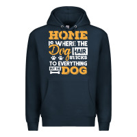 Navy dog t  shirt home is where the dog hair stick funny  gift t  shirt Premium Hoodie - longCreatives