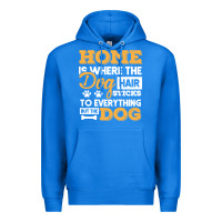 True Royal dog t  shirt home is where the dog hair stick funny  gift t  shirt Premium Hoodie - longCreatives