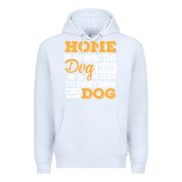 White dog t  shirt home is where the dog hair stick funny  gift t  shirt Premium Hoodie - longCreatives
