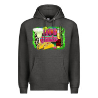 Charcoal Heather Lets Fiesta Premium Hoodie - CowhideDigitalArt