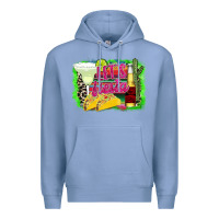 Colony Blue Lets Fiesta Premium Hoodie - CowhideDigitalArt