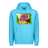 Ocean Blue Lets Fiesta Premium Hoodie - CowhideDigitalArt