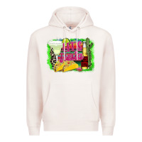 Pale Pink Lets Fiesta Premium Hoodie - CowhideDigitalArt