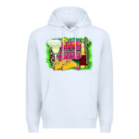 White Lets Fiesta Premium Hoodie - CowhideDigitalArt