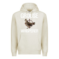 Oatmeal Heather Ruffed Grouse Hunting Bird Spruce Grouse Premium Hoodie - longCreatives