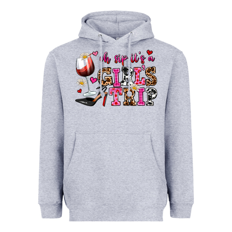 Oh Sip Its A Girls Trip Heavyweight Hoodie by AdoDesignShop | Teevron