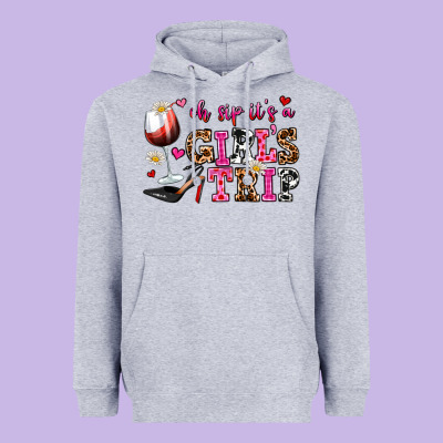 Oh Sip Its A Girls Trip Heavyweight Hoodie Designed By Adodesignshop