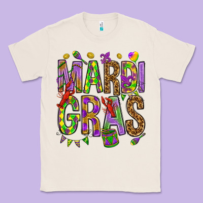 Mardi Gras Classic Tee Designed By Howdyjamesfarm