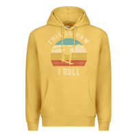 Antique Gold Skater - This Is How I Roll Retro Skateboard Gift Premium Hoodie - longCreatives