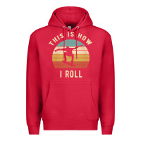 Cardinal Skater - This Is How I Roll Retro Skateboard Gift Premium Hoodie - longCreatives