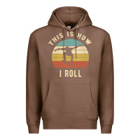 Chestnut Skater - This Is How I Roll Retro Skateboard Gift Premium Hoodie - longCreatives