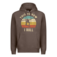 Coffee Skater - This Is How I Roll Retro Skateboard Gift Premium Hoodie - longCreatives