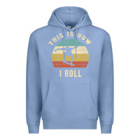 Colony Blue Skater - This Is How I Roll Retro Skateboard Gift Premium Hoodie - longCreatives