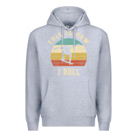 Heather Grey Skater - This Is How I Roll Retro Skateboard Gift Premium Hoodie - longCreatives