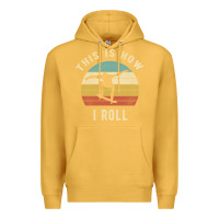 Mustard Skater - This Is How I Roll Retro Skateboard Gift Premium Hoodie - longCreatives