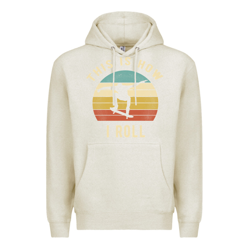Skater - This Is How I Roll Retro Skateboard Gift Premium Hoodie by longCreatives | Teevron