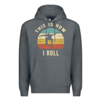 Rock Skater - This Is How I Roll Retro Skateboard Gift Premium Hoodie - longCreatives