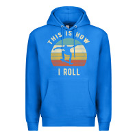 True Royal Skater - This Is How I Roll Retro Skateboard Gift Premium Hoodie - longCreatives