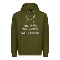 Army Green The Man The Moth The Legend Mothman Premium Hoodie - longCreatives
