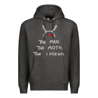 Charcoal Heather The Man The Moth The Legend Mothman Premium Hoodie - longCreatives