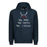 Navy The Man The Moth The Legend Mothman Premium Hoodie - longCreatives