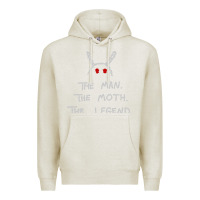 Oatmeal Heather The Man The Moth The Legend Mothman Premium Hoodie - longCreatives