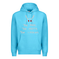 Ocean Blue The Man The Moth The Legend Mothman Premium Hoodie - longCreatives