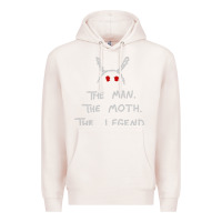 Pale Pink The Man The Moth The Legend Mothman Premium Hoodie - longCreatives