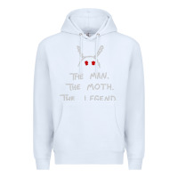White The Man The Moth The Legend Mothman Premium Hoodie - longCreatives
