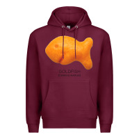 Burgundy Scientific Goldfish Premium Hoodie - longCreatives