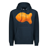 Navy Scientific Goldfish Premium Hoodie - longCreatives