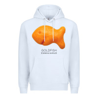 White Scientific Goldfish Premium Hoodie - longCreatives