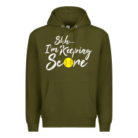 Army Green Scorekeeper Softball Team Scorebook Keeper Raglan Baseball Premium Hoodie - longCreatives