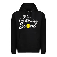 Black Scorekeeper Softball Team Scorebook Keeper Raglan Baseball Premium Hoodie - longCreatives
