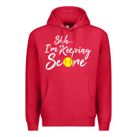 Cardinal Scorekeeper Softball Team Scorebook Keeper Raglan Baseball Premium Hoodie - longCreatives