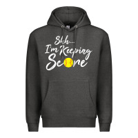 Charcoal Heather Scorekeeper Softball Team Scorebook Keeper Raglan Baseball Premium Hoodie - longCreatives