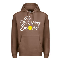 Chestnut Scorekeeper Softball Team Scorebook Keeper Raglan Baseball Premium Hoodie - longCreatives