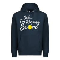 Navy Scorekeeper Softball Team Scorebook Keeper Raglan Baseball Premium Hoodie - longCreatives